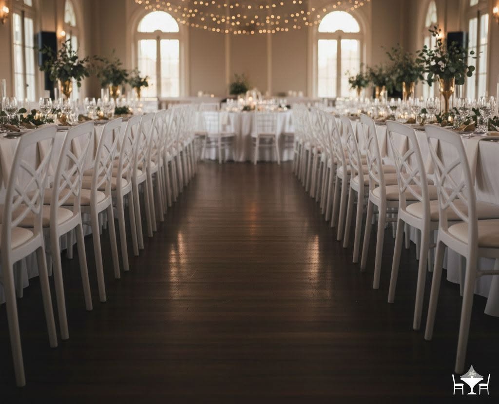 Salle de réception dressée par Mina Events